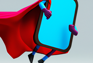 cell phone with legs and flying cape